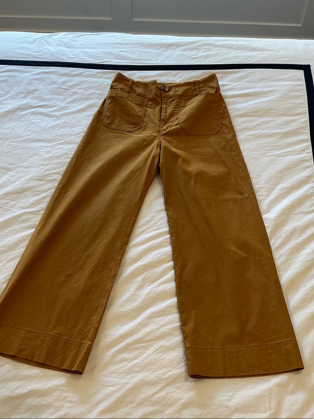 Anthropologie Maeve Colette High-rise Crop Wide-leg Pant Size 26